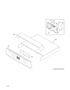 Part Location Diagram of 807119401 Frigidaire SHIELD