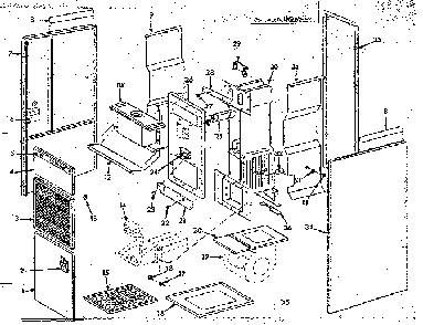 Furnace assemblies Diagram and Parts List for 8676655  Frigidaire Furnace
