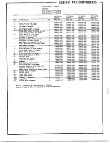 Cabinet And Components Page 2 Diagram and Parts List for 6508D  Frigidaire Washer