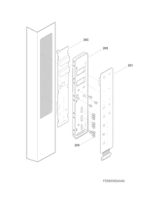 Controls Diagram and Parts List for E23BC68JPS9  Electrolux Refrigerator