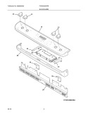 BACKGUARD Diagram and Parts List for FGGS3065KWB  Frigidaire Range