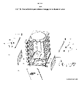 Tub Diagram and Parts List for 58714649J01B  Kenmore Dishwasher