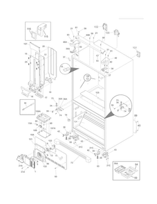 Cabinet Diagram and Parts List for FGHF2369MF5  Frigidaire Refrigerator