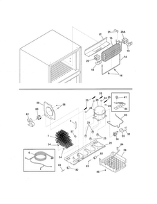 System Diagram and Parts List for LFTR1814LWK  Frigidaire Refrigerator