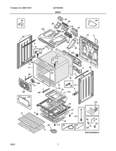 Part Location Diagram of 5304533859 Frigidaire SHIELD,INSULATION,LOWER