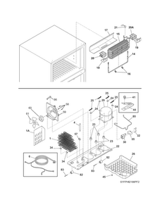 System Diagram and Parts List for FPHI2188PF4  Frigidaire Refrigerator