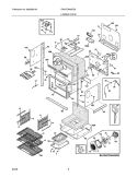 LOWER OVEN Diagram and Parts List for EW27EW65GS2  Electrolux Wall Oven