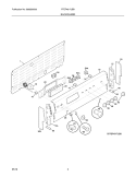 BACKGUARD Diagram and Parts List for FFEF4017LBB  Frigidaire Range