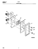 CONTROL PANEL Diagram and Parts List for 72-3651-23-07  Tappan Range