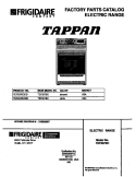 COVER Diagram and Parts List for TEF357BCWD  Tappan Range