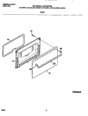 DOOR Diagram and Parts List for MEF305PBDL  Frigidaire Range