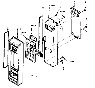 Control Panel Parts Diagram and Parts List for 5648788690  Kenmore Microwave