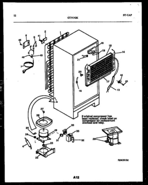 07 - System And Automatic Defrost Parts Diagram and Parts List for GTN GTL142BK2 Frigidaire Refrigerator