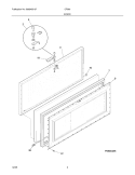 DOOR Diagram and Parts List for CF096  Frigidaire Freezer
