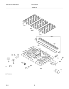 Part Location Diagram of 5304527486 Frigidaire THERMOSTAT