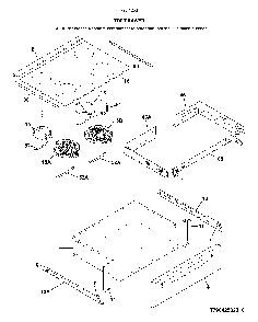 Top/drawer Diagram and Parts List for 79042531311  Kenmore Range
