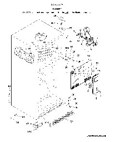 Cabinet Diagram and Parts List for 2536050961A  Kenmore Refrigerator