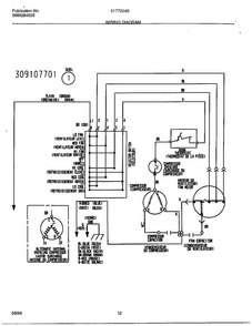 Wiring Diagram Diagram and Parts List for 5177004B  Frigidaire Air Conditioner