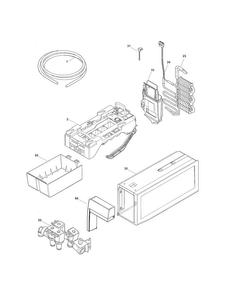 Ice Maker Diagram and Parts List for 25370319213  Kenmore Refrigerator