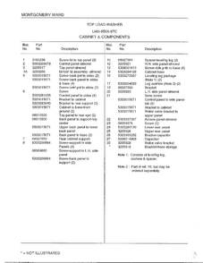 Cabinet And Components Page 2 Diagram and Parts List for 6506-87C  Frigidaire Washer