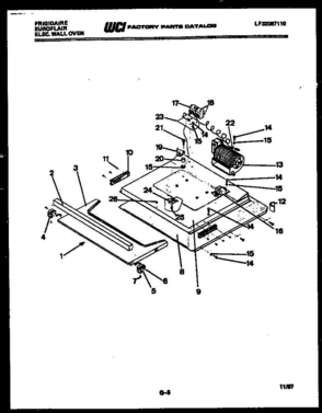 05 - VENT FAN MOTOR ASSEMBLY Diagram and Parts List for RGCF94EWBLACK  Frigidaire Range