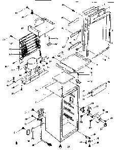 Cabinet Parts Diagram and Parts List for 5648963630  Kenmore Refrigerator