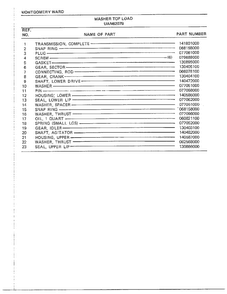 Washer Page 13 Diagram and Parts List for 6207B  Frigidaire Washer