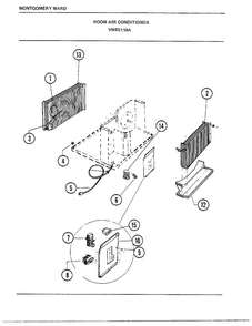 Room Air Conditioner Page 3 Diagram and Parts List for 5118A  Frigidaire Air Conditioner