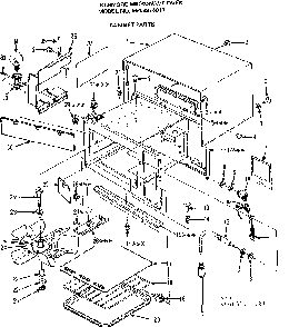 Cabinet Parts Diagram and Parts List for 5649978013  Kenmore Microwave