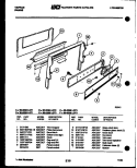 BACKGUARD AND CONTROL PARTS Diagram and Parts List for 30-2238-00-02  Tappan Range