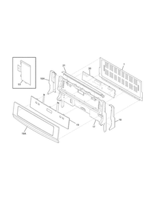 Part Location Diagram of 316380112 Frigidaire MEMBRANE ASSEMBLY