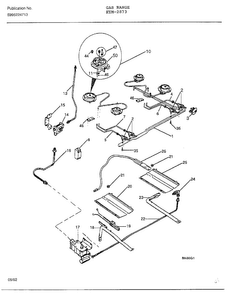 Gas Range Page 3 Diagram and Parts List for 2873  Frigidaire Range