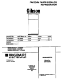 COVER Diagram and Parts List for GRT18DNED4  Gibson Refrigerator