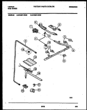 BURNER PARTS Diagram and Parts List for 30-2251-00-03  Tappan Range