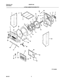 DRY CAB, DRM, HTR Diagram and Parts List for GES831AS0  Gibson Washer Dryer Combo