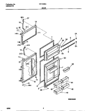 DOOR Diagram and Parts List for FRT16RSCD3  Frigidaire Refrigerator