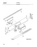 BACKGUARD Diagram and Parts List for PLCS389CCA  Frigidaire Range
