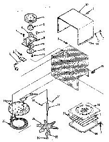 Cavity Parts-b Diagram and Parts List for 5648668510  Kenmore Microwave