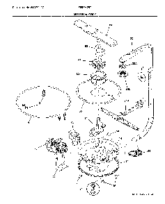 Motor & pump Diagram and Parts List for FFID2426TS5A  Frigidaire Dishwasher