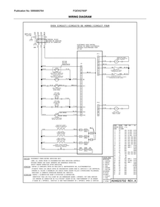 Wiring Diagram Diagram and Parts List for FGEW2765PWE  Frigidaire Wall Oven