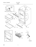 Part Location Diagram of 216820101 Frigidaire COVER-EVAPORATOR