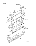 BACKGUARD Diagram and Parts List for PLCS389DCA  Frigidaire Range