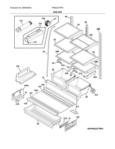 Part Location Diagram of 242068720 Frigidaire SHELF