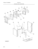 COOLING & AIR FLOW Diagram and Parts List for FAK127P1V1  Frigidaire Air Conditioner