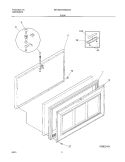 DOOR Diagram and Parts List for GFC05M3AW0  Gibson Freezer