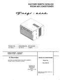 COVER Diagram and Parts List for FAL105K1A1  Frigidaire Air Conditioner