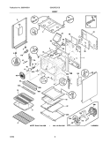 BODY Diagram and Parts List for GSG3PZCCB  Frigidaire Range