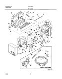 ICE MAKER Diagram and Parts List for FRT17IG5AW1  Frigidaire Refrigerator