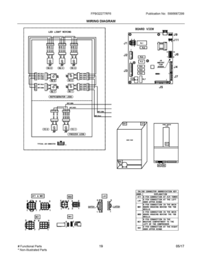 10 - WIRING DIAGRAM Diagram and Parts List for FPBG2277RF6  Frigidaire Refrigerator