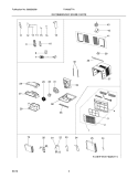 RECOMMENDED SPARE PARTS Diagram and Parts List for FAA065T7A0  Frigidaire Air Conditioner